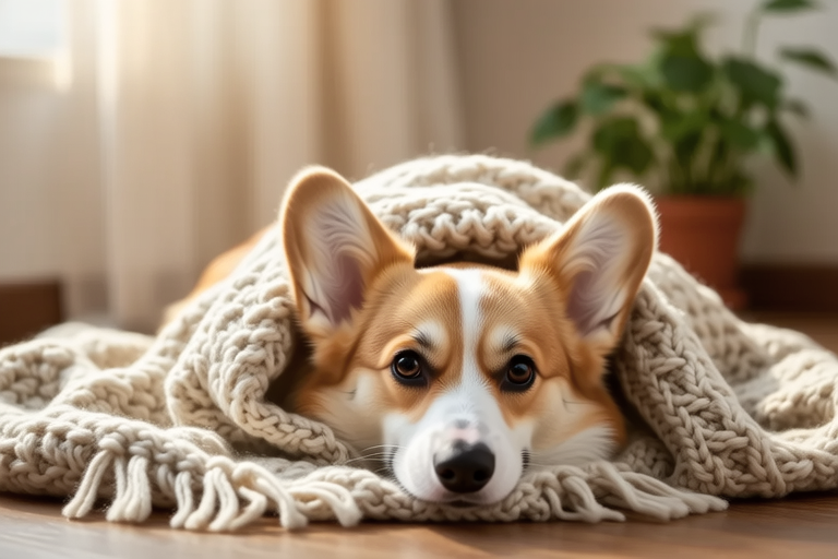 DIY Cozy Blankets for Your Chilly Corgi BFF