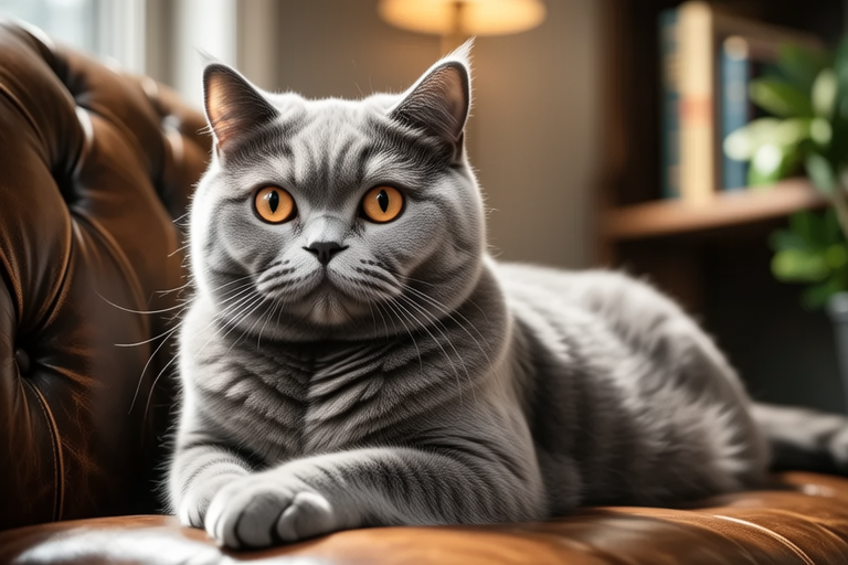 From Catwalk to Couch: Life with a British Shorthair Silver